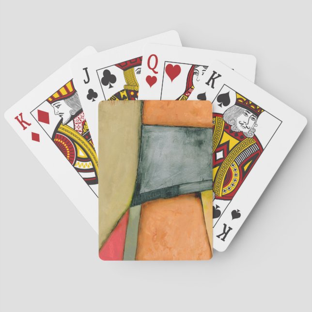 Contemporary Colourful Geometric Shapes Playing Cards (Back)