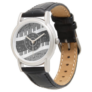 Contemporary Curved music themed Watch