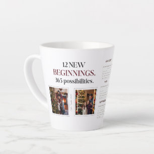 Contemporary Custom 2025 Calendar Memory Mug