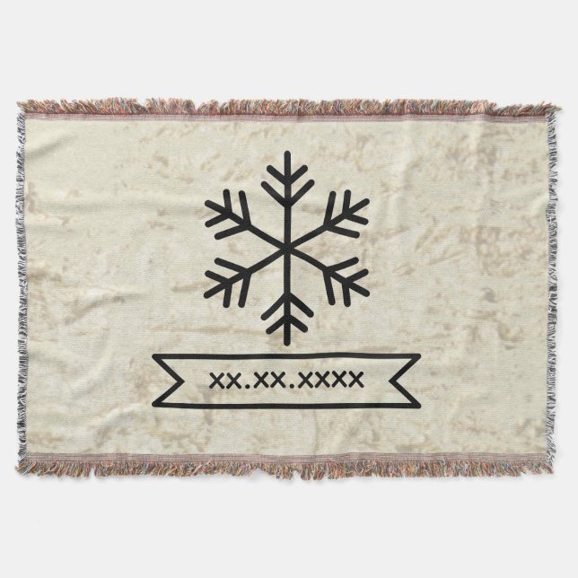 Contemporary Customizable Design Bedroom Accent  Throw Blanket (Front)