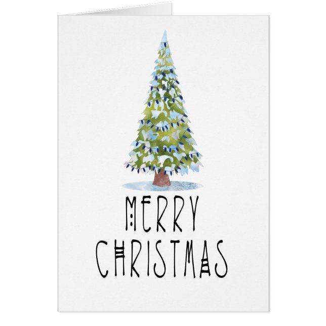 Contemporary Customized Christmas Tree Holiday (Front)