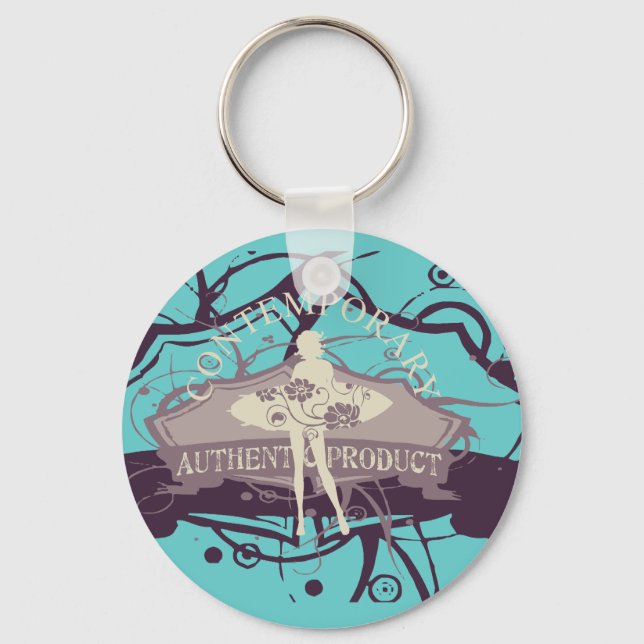 Contemporary Dance T-shirts and Gifts Keychain (Front)