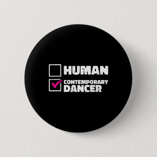 Contemporary Dancer Dancing Retro Dance Men Women 2 Inch Round Button