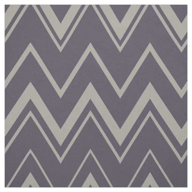 Contemporary dark grey chevron pattern fabric (Swatch)