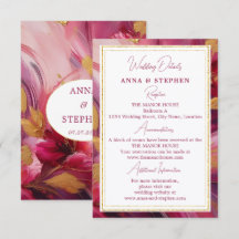 Contemporary Elegance: Fuchsia Pink Gold