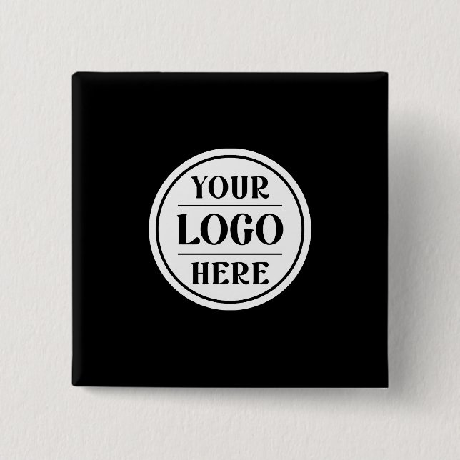 Contemporary, elegant, stylish & high-end 2 inch square button (Front)