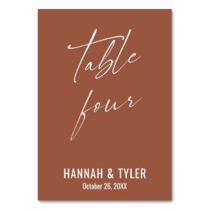 Contemporary Elegant Terracotta Table Four Number