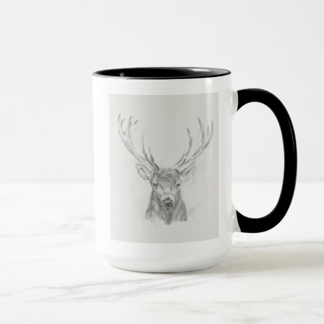 Contemporary Elk Sketch Mug (Right)