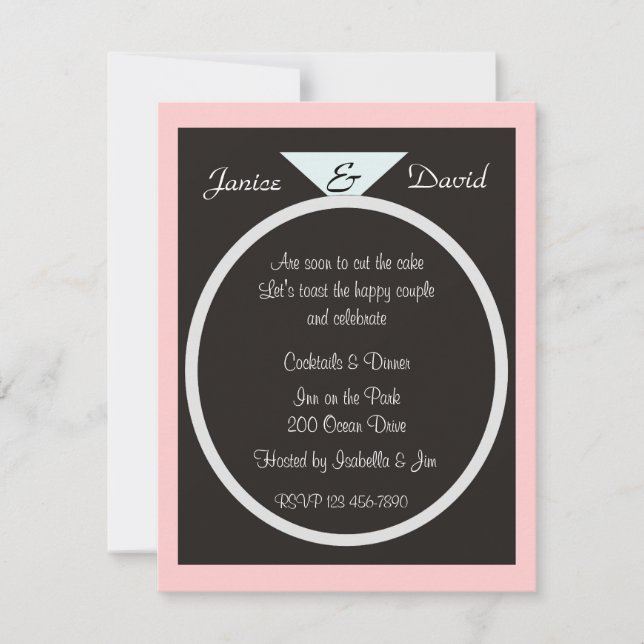 Contemporary Engagement Party Invitation (Front)