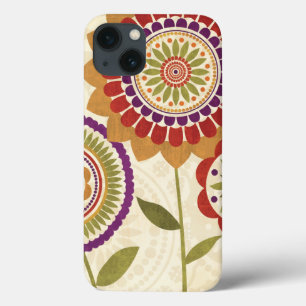 Contemporary Fall Flowers iPhone 13 Case