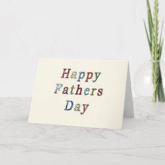 Contemporary Father's Day Card