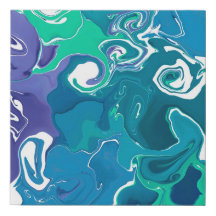 Contemporary Faux Wrapped Canvas Print 