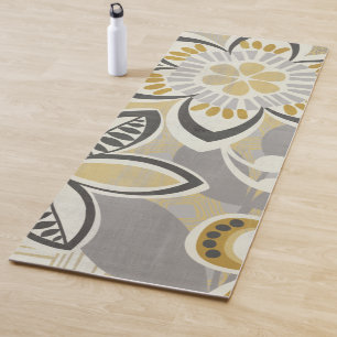 Contemporary Floral Patterns Yoga Mat