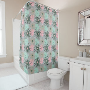 Contemporary Floral Shower Curtain  