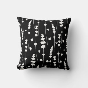 Contemporary Floral Tapestry Throw Pillow