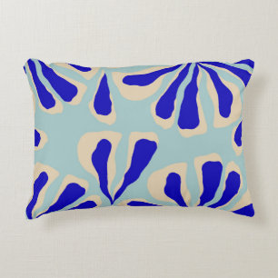 Contemporary Floral: Trendy Seamless Fashion. Accent Pillow