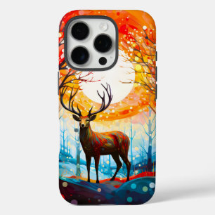 Contemporary Forest Wild Deer iPhone 16 Pro Case