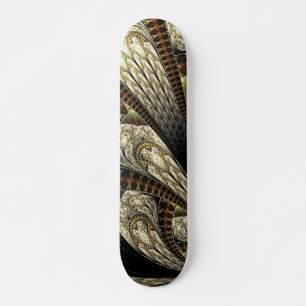 Contemporary Fractal Design Neutral Colour Skateboard