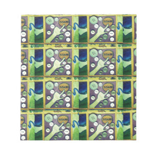 Contemporary Fun Mosaic Art Print – A Playful Notepad