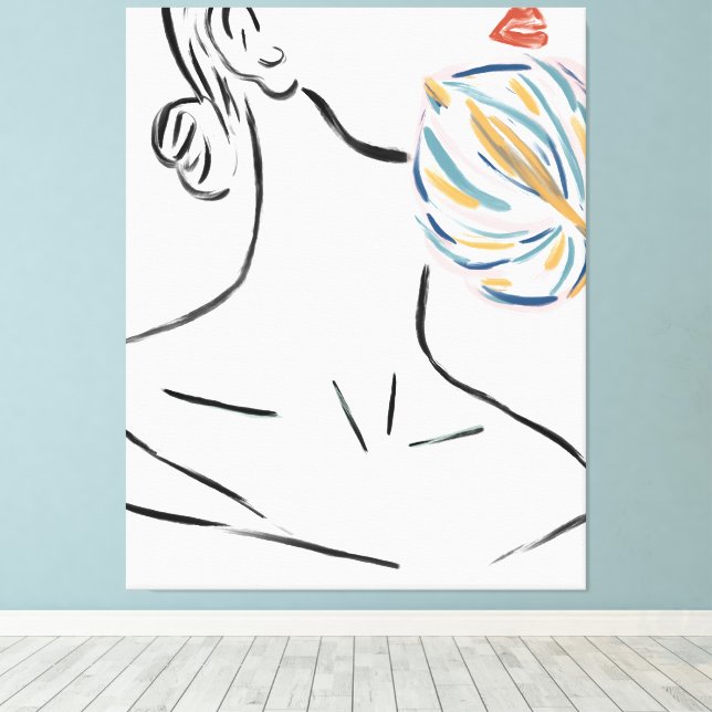 Contemporary Gallery Art  Canvas Print (Insitu(Wood Floor))