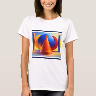 Contemporary Geometric Abstract Wall Art T-Shirt