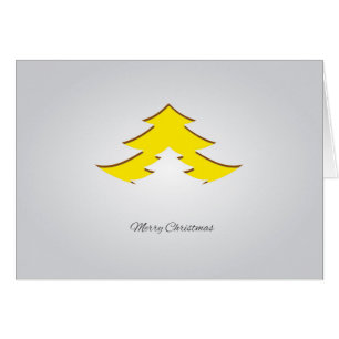 Contemporary, Geometric Christmas Tree /Yellow
