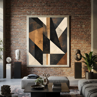 Contemporary Geometric Harmony Canvas Print