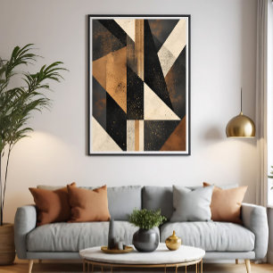 Contemporary Geometric Harmony Poster