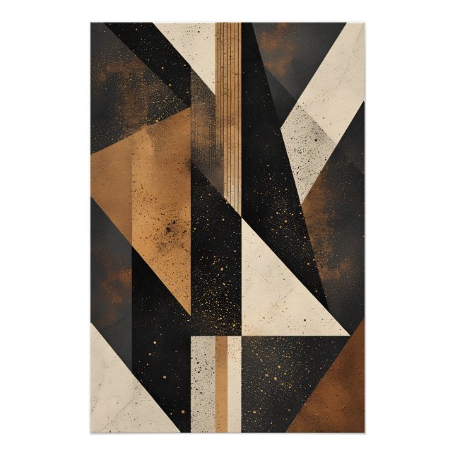 Contemporary Geometric Harmony Poster (Front)