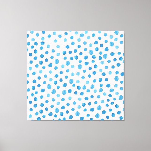 Contemporary geometric shapes watercolor. canvas print (Front)