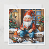 Contemporary Gnomes Funny Trendy Whimsical Fantasy