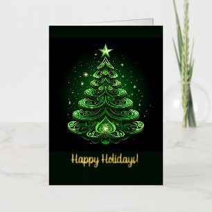 Contemporary Gold Foil Christmas Greeting Card
