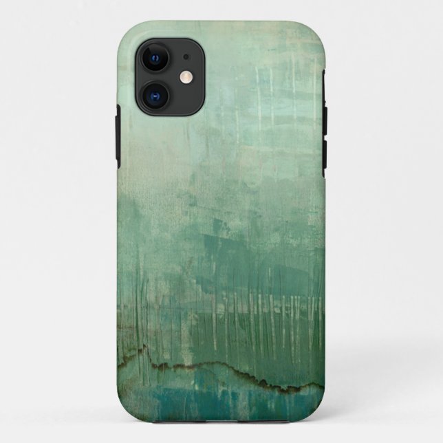 Contemporary Green Watercolor Case-Mate iPhone Case (Back)