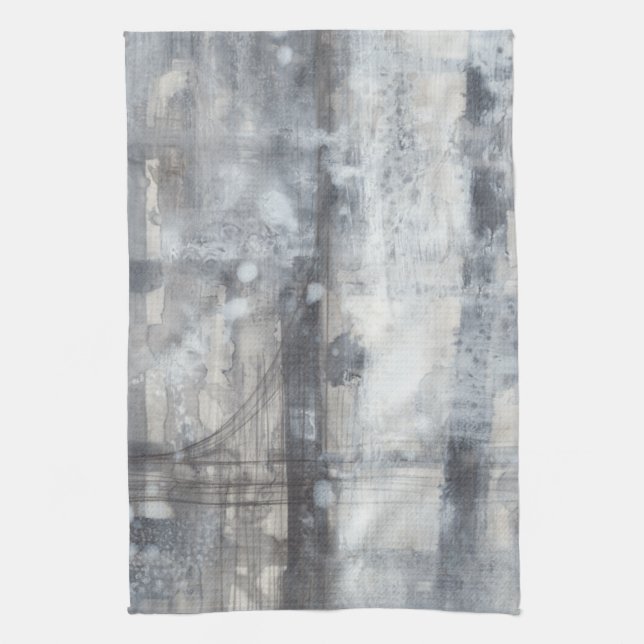 Contemporary Grey Painting Kitchen Towel (Vertical)