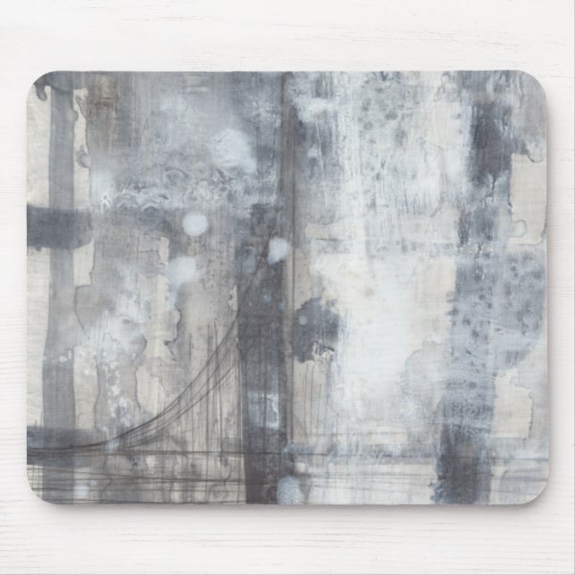 Contemporary Grey Painting Mouse Pad (Front)