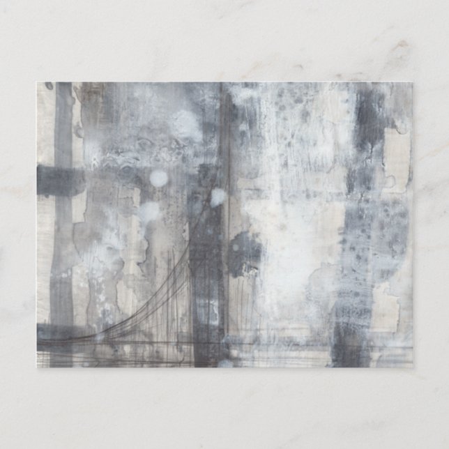 Contemporary Grey Painting Postcard (Front)
