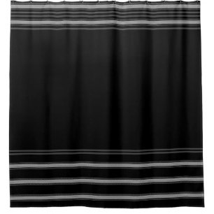 Contemporary grey stripe on black Horizontal