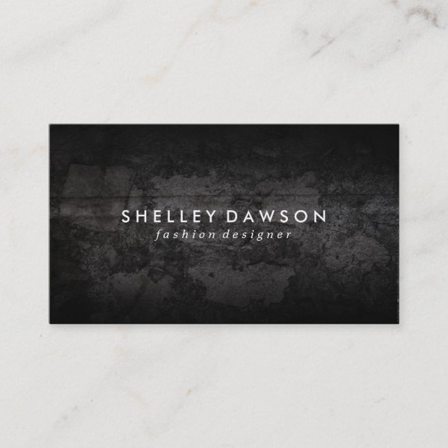 Contemporary Grunge Design Business Card (Front)