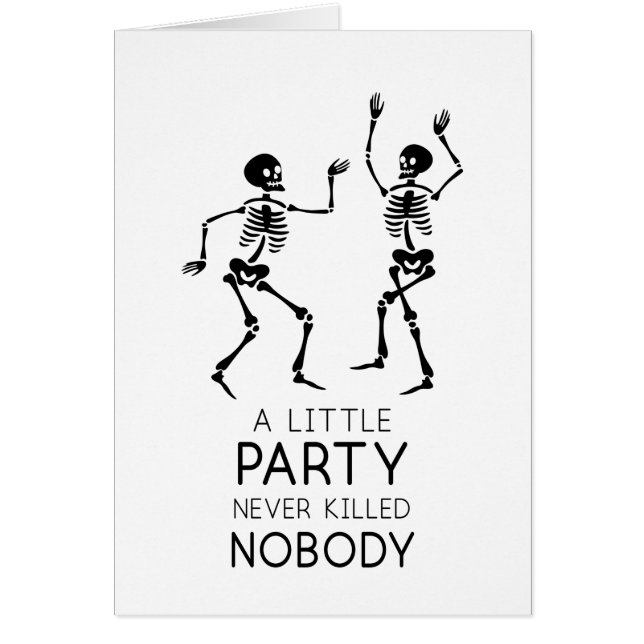 Contemporary Halloween skeletons (Front)