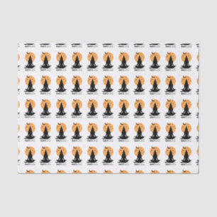 Contemporary Halloween yoga Witch Tissue Paper