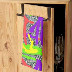Contemporary Hand Jive Kitchen Towel