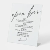 Contemporary Handwriting Typography Open Bar Menu