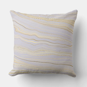 Contemporary Hint of Mauve, Tan with Linen Pattern Throw Pillow