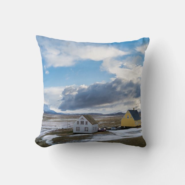 Contemporary Houses Throw Pillow (Front)