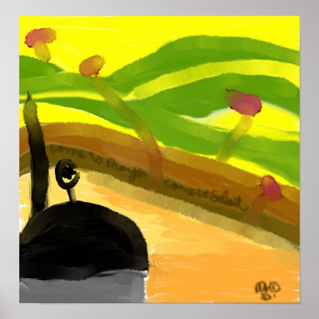 Contemporary Islamic Modern Art Painting Poster (Front)