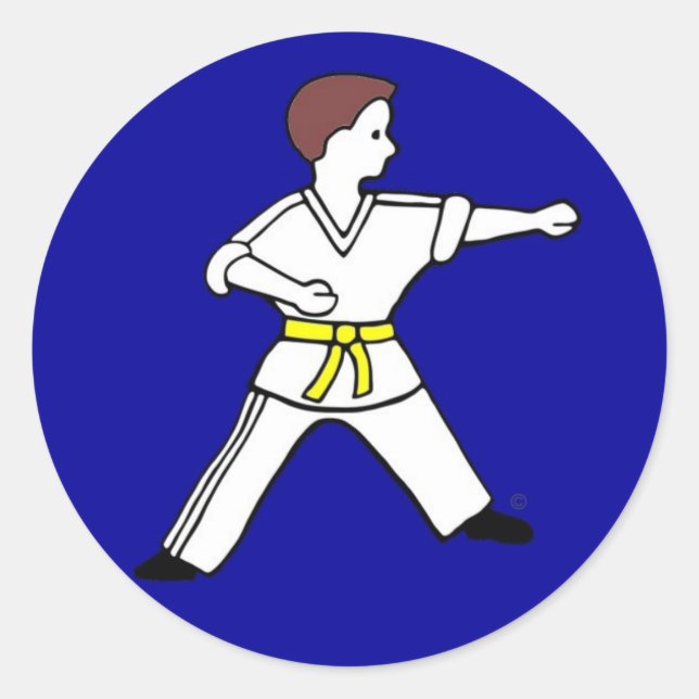 Contemporary Karate Kid 11 blue stickers (Front)