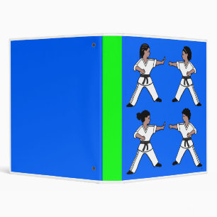 Contemporary Karate Kid African Amer Design Binder