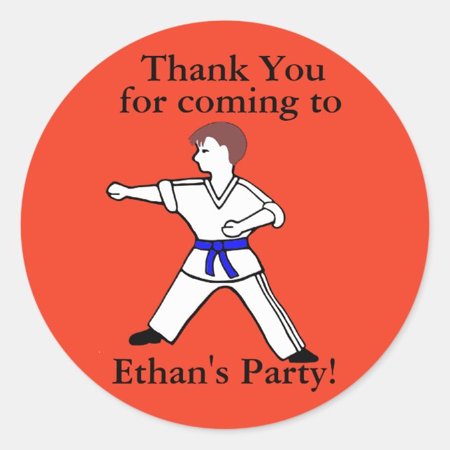 Contemporary Karate Kid Ethan customized stickers (Front)