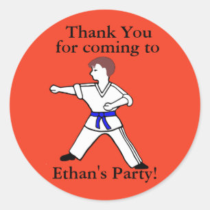 Contemporary Karate Kid Ethan customized stickers