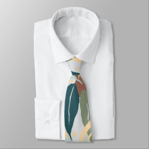 Contemporary Leaf Shapes Tie